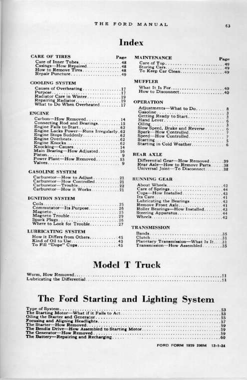 1925 Ford Owners Manual Page 46